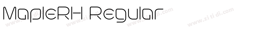 MapleRH Regular字体转换
